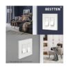 BESTTEN Paquete de 10 platos de pared sin tornillos de la_2