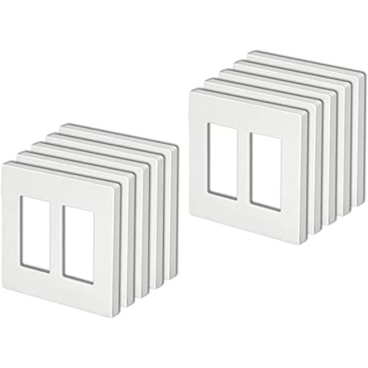 BESTTEN Paquete de 10 platos de pared sin tornillos de la
