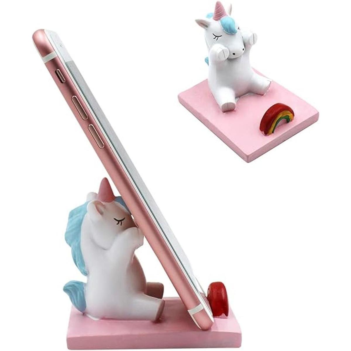 Amamcy Lindo soporte de unicornio para teléfono celular