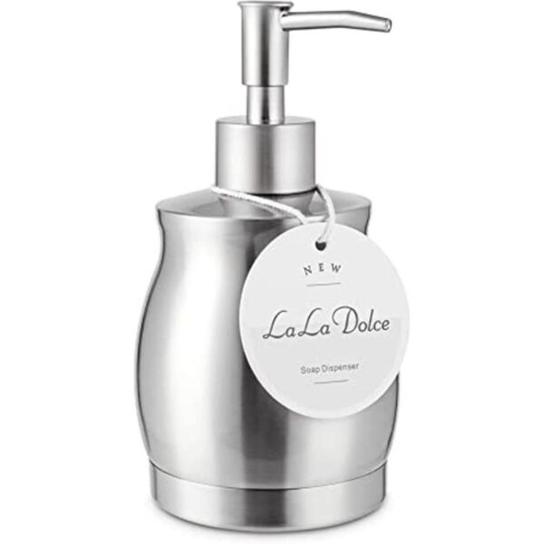 LALA DOLCE Dispensador de jabón para encimera de acero_1