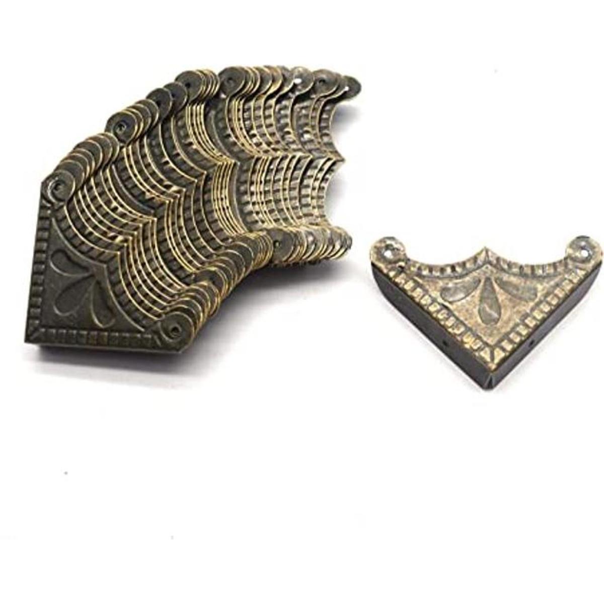 Tulead Box Edge Protector de esquina de hierro decorativo