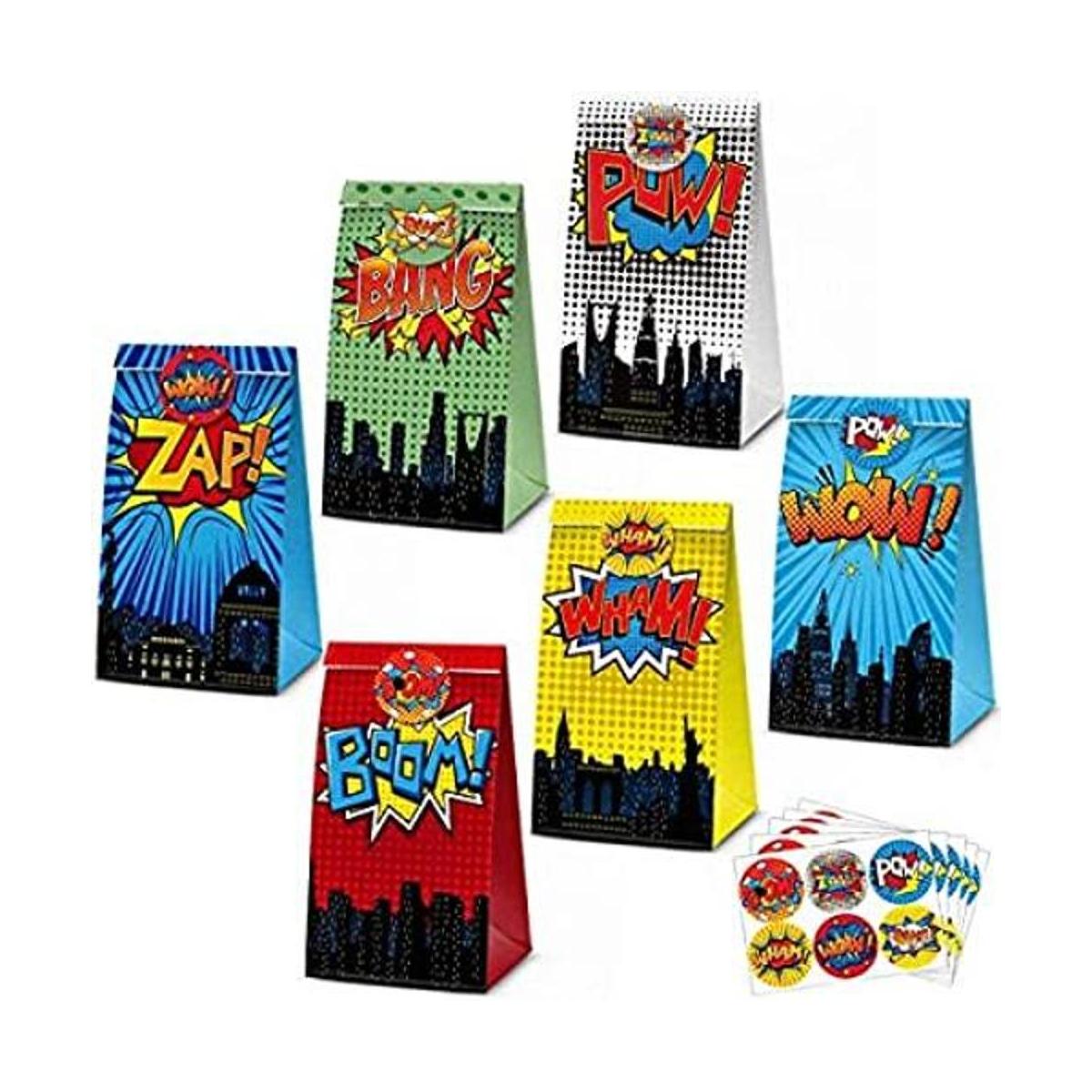 JOYET Superhéroe suministros de fiesta bolsas de