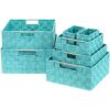 Sorbus Caja de almacenamiento cesta tejida contenedor de_1