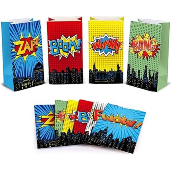 JOYET Superhéroe suministros de fiesta bolsas de_2