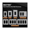 BESTTEN Decor Placa de pared de metal con película de