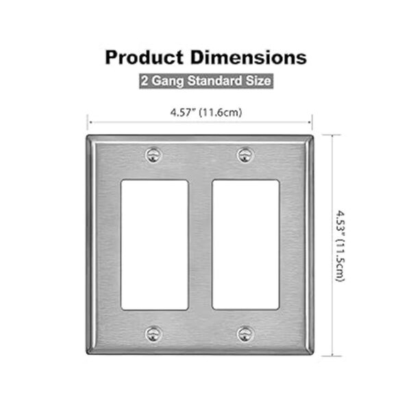 BESTTEN Placa de pared de metal decorativa de 2 bandas_2
