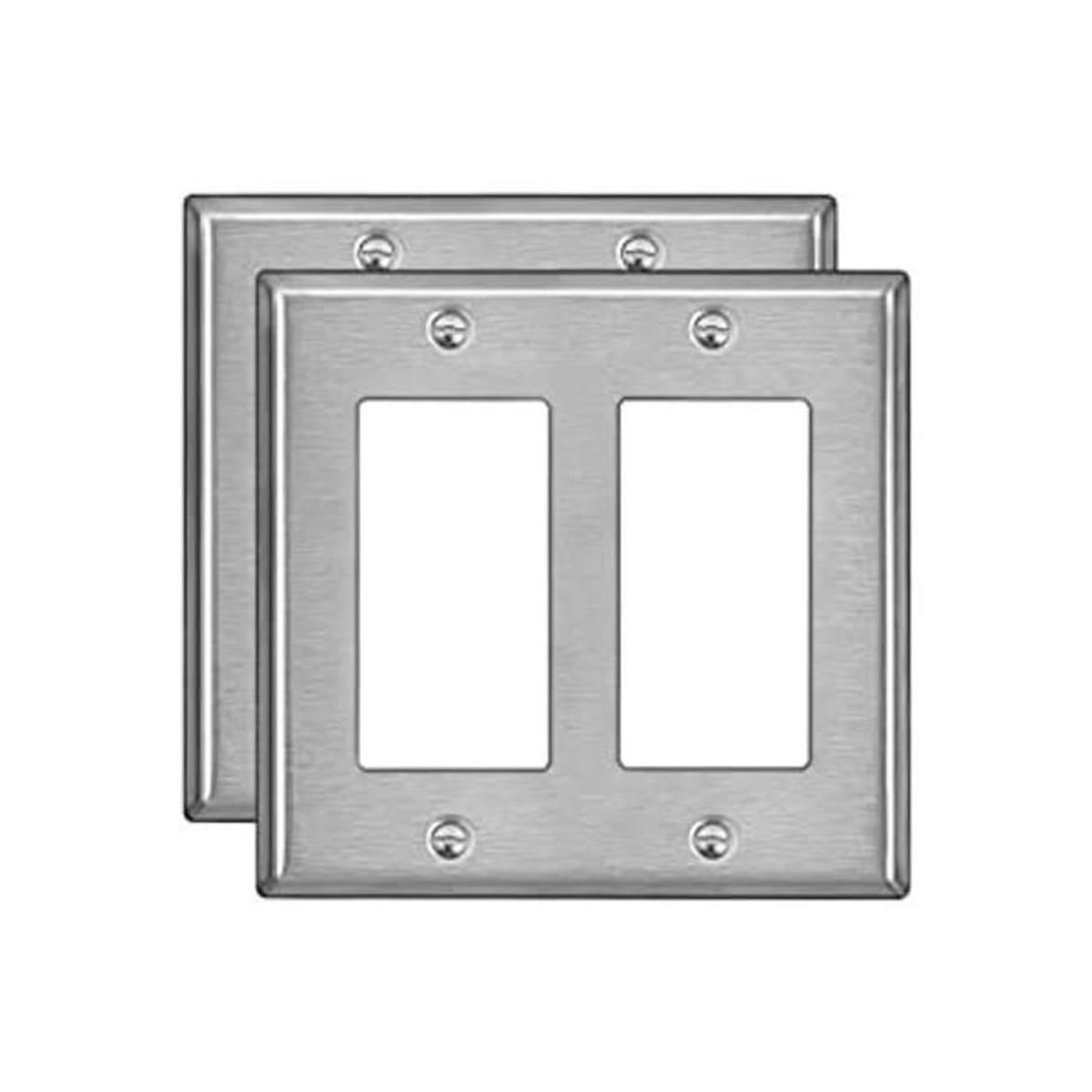 BESTTEN Placa de pared de metal decorativa de 2 bandas