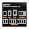 BESTTEN Placa de pared de metal decorativa de 2 bandas_3