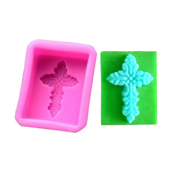 Cross Soap Mold Silicone Handmade DIY Craft Lotion Bar_1