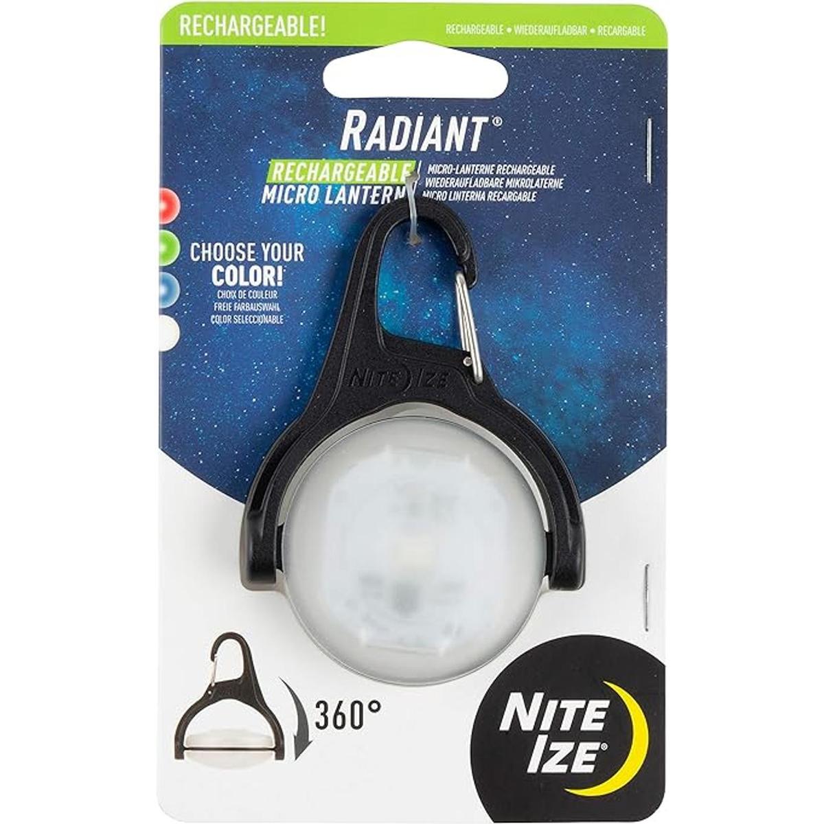 Nite Ize Micro linterna LED mini luz giratoria con clip