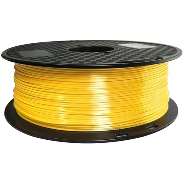 Filamento de ácido poliláctico amarillo seda de 0.069 in_2