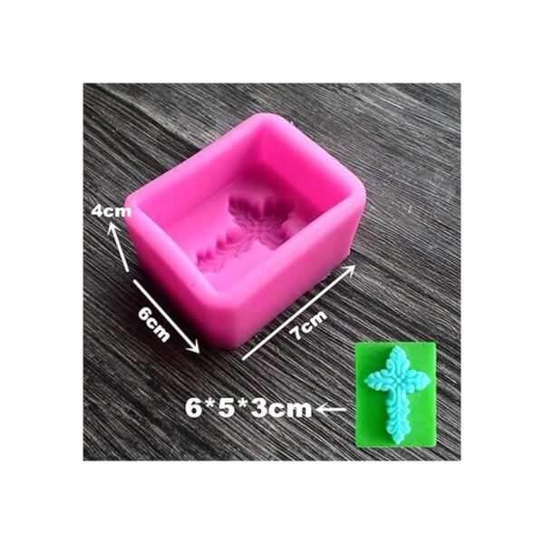 Cross Soap Mold Silicone Handmade DIY Craft Lotion Bar_2