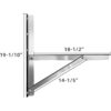 JEACENT Soporte de montaje en pared de acero inoxidable