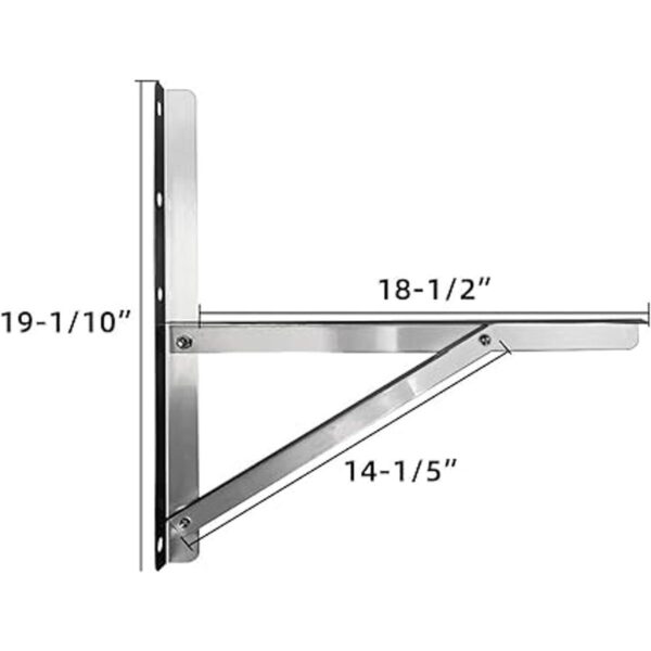 JEACENT Soporte de montaje en pared de acero inoxidable
