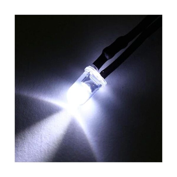 Uxcell 5 piezas de 0.197 in con cable LED blanco DC24V_4