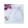 Outdoorfly 100 bolsas de organza blancas de 4 x 6 con