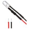 Uxcell 5 piezas de 0.197 in con cable LED blanco DC24V_1