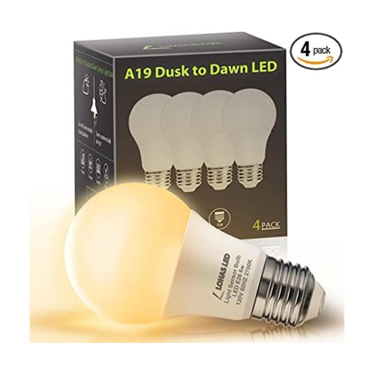 LOHAS Foco inteligente A19 LED con sensor y guía de