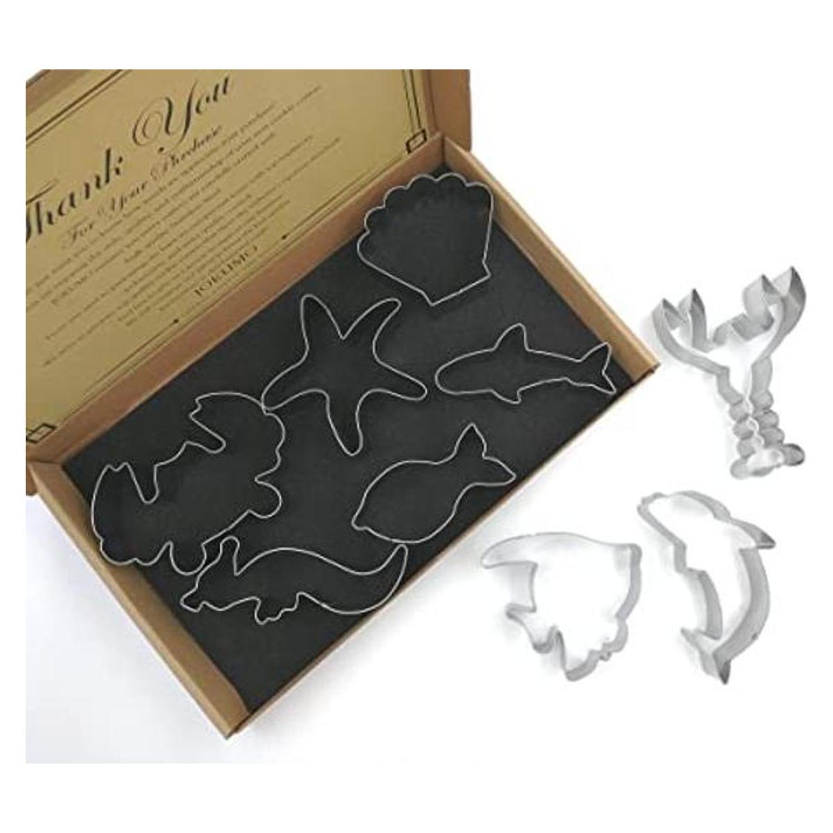 JOKUMO Sea Creatures Cookie Cutters Set 9PC High Grade