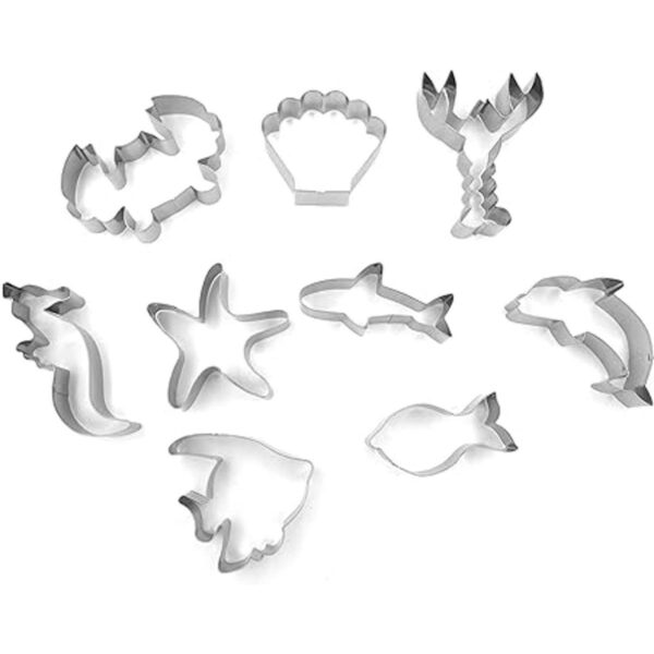 JOKUMO Sea Creatures Cookie Cutters Set 9PC High Grade_2