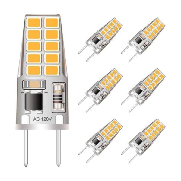 Bombilla LED G8 regulable equivalente a halógeno de 20 W