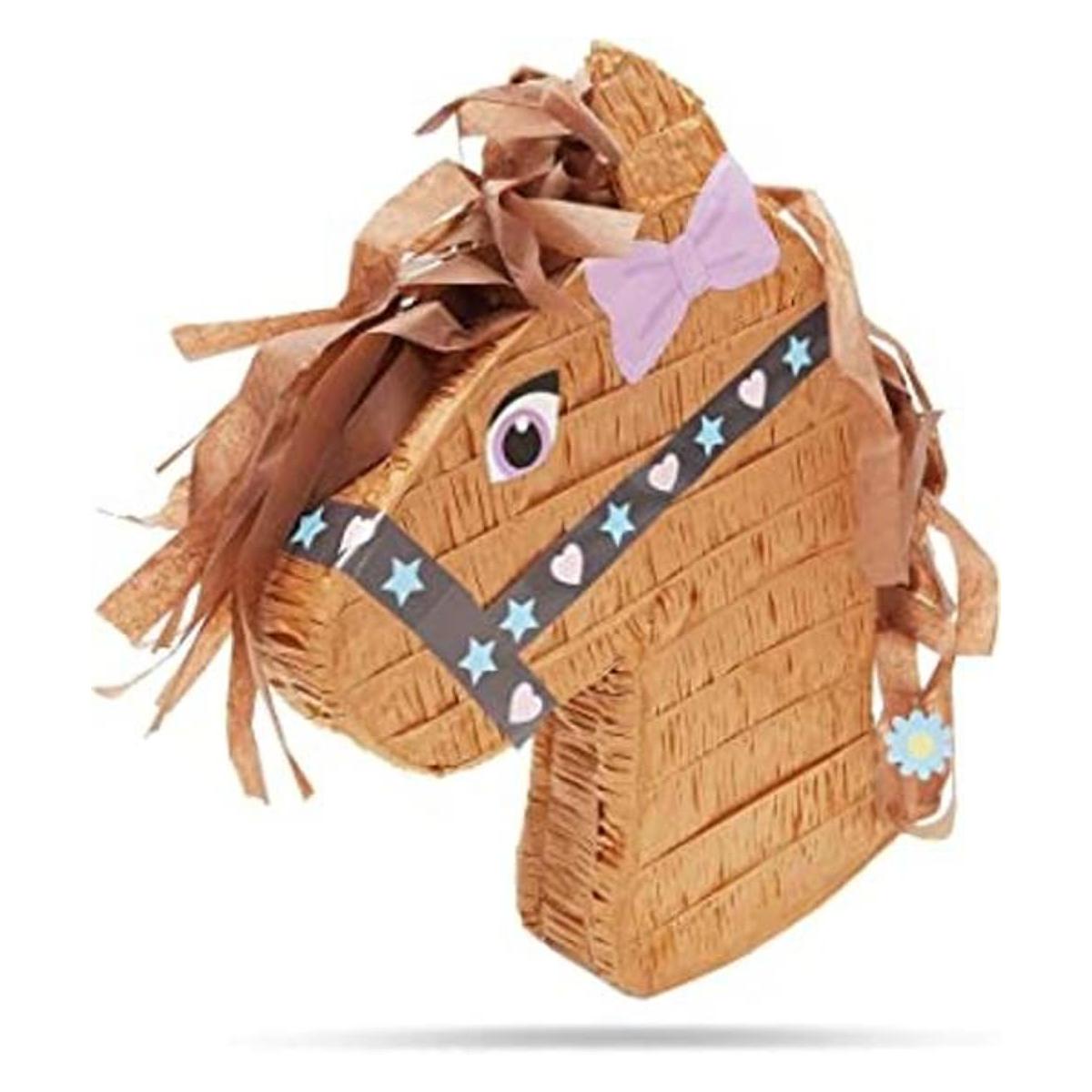 Piñata de poni para fiesta de cumpleaños con temática de