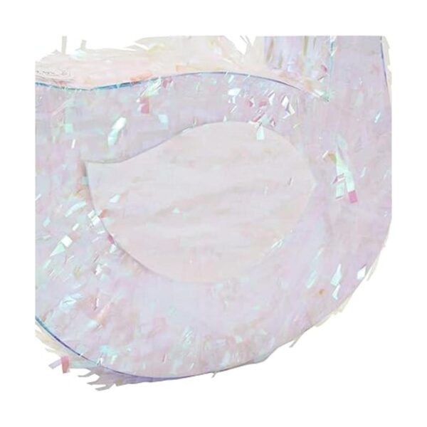 Piñata de cisne blanca iridiscente para niñas decoración_4