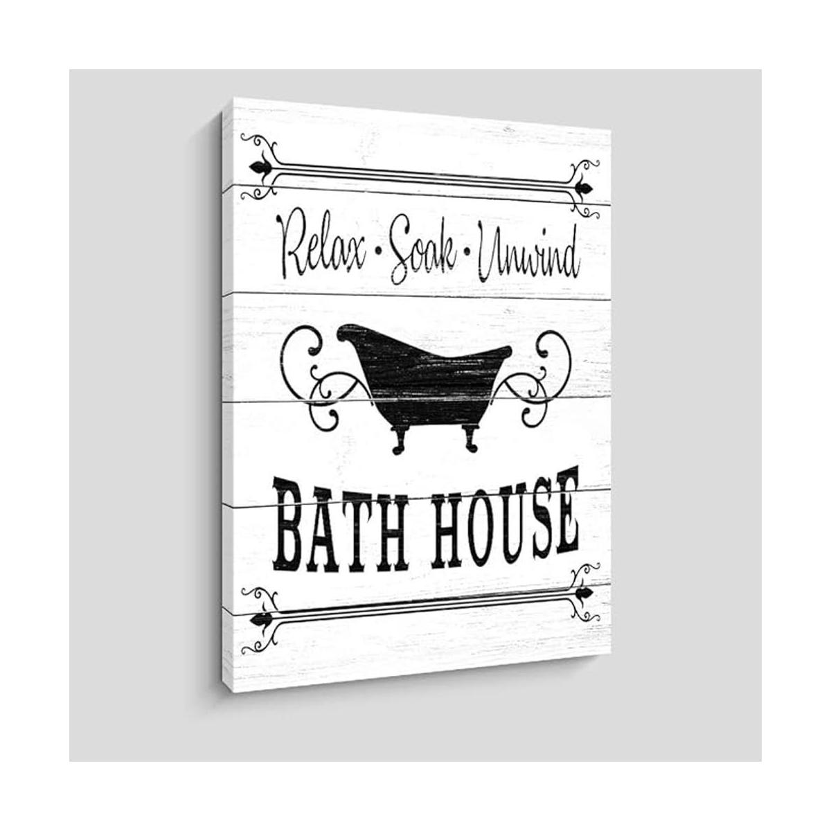 Arte de pared de baño decoración de pared de baño