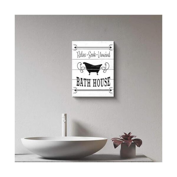 Arte de pared de baño decoración de pared de baño_4
