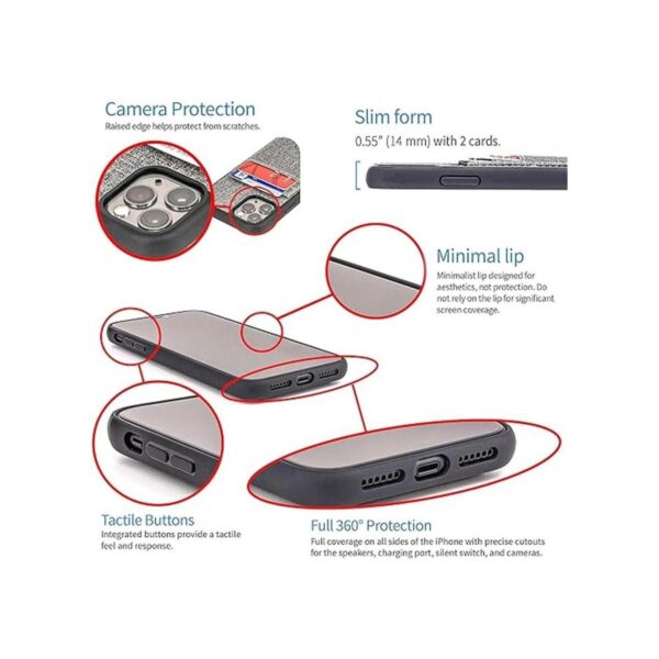 Dockem Funda tipo cartera para iPhone 11 Pro Max Luxe_4