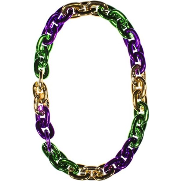 Collar de cadena jumbo Mardi Gras para fiestas LED_1