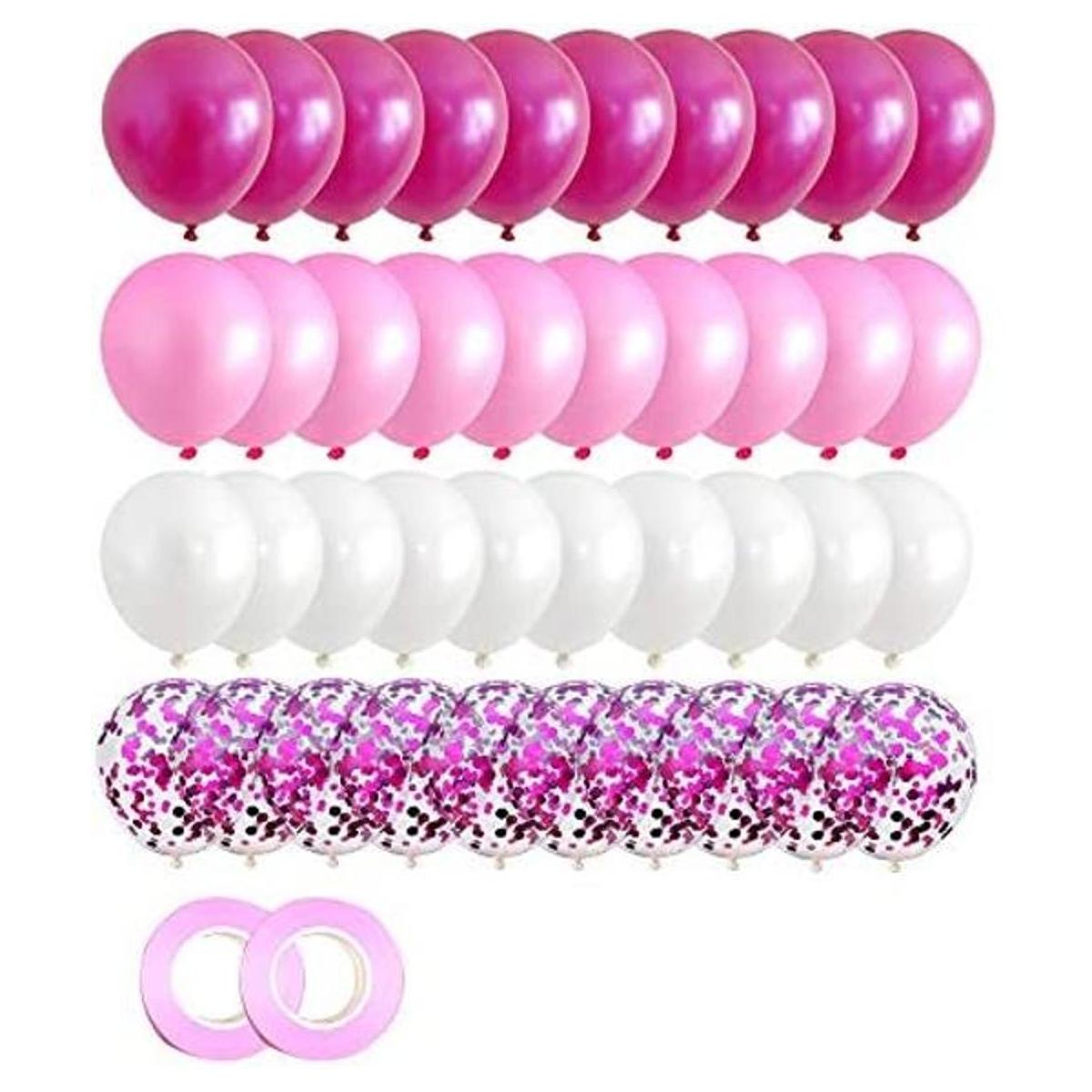 40 globos de color rosa degradado de 12 pulgadas y globos