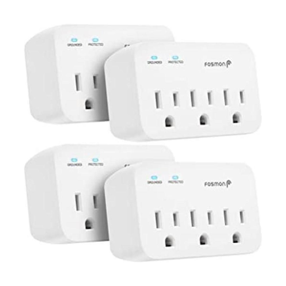 Fosmon Protector de sobretensión de 3 salidas paquete de