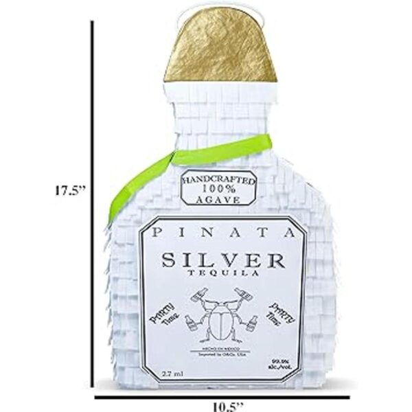 Botella de piña de tequila blanca con palo 17.5 x 10.5 x_2