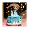 VECU Globo de nieve con música para niños 3.5 pulgadas