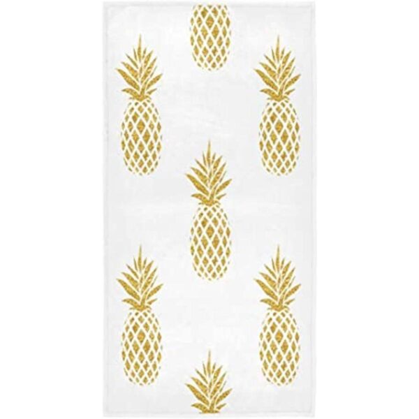 Toallas de mano de piña de oro ultra suaves de lujo para_1