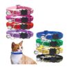 KUDES Juego de 8 collares de gato con campanilla para