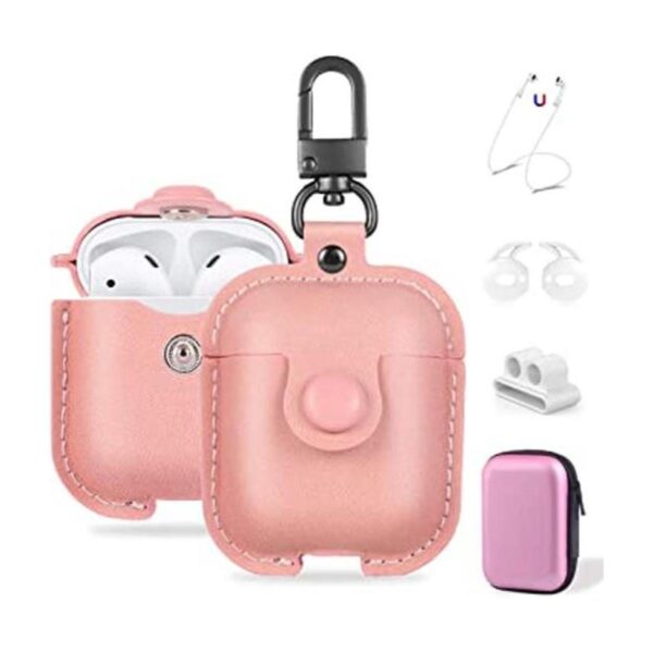 Maxjoy Funda compatible con Airpods de piel funda_1