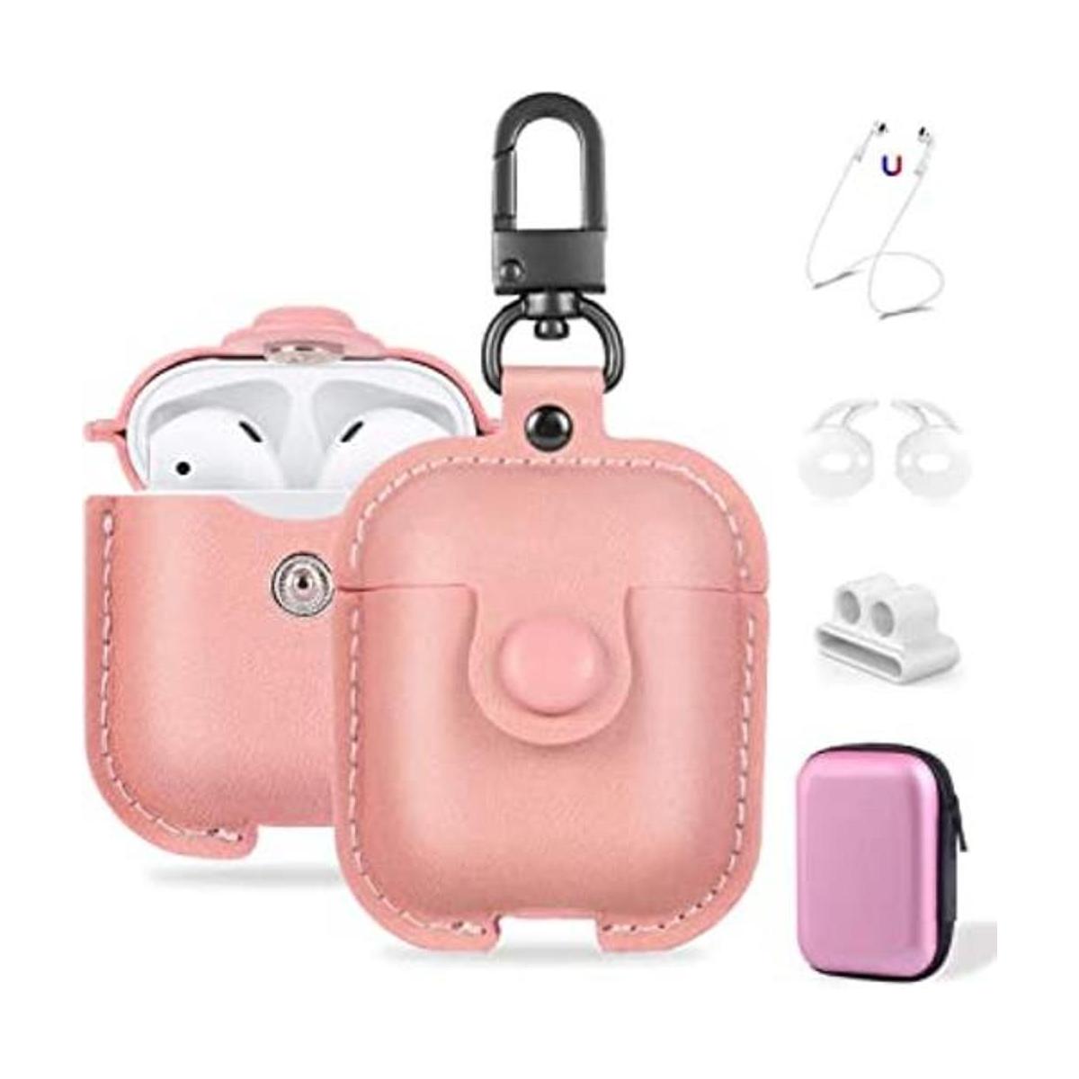 Maxjoy Funda compatible con Airpods de piel funda