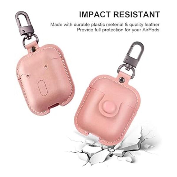 Maxjoy Funda compatible con Airpods de piel funda_2