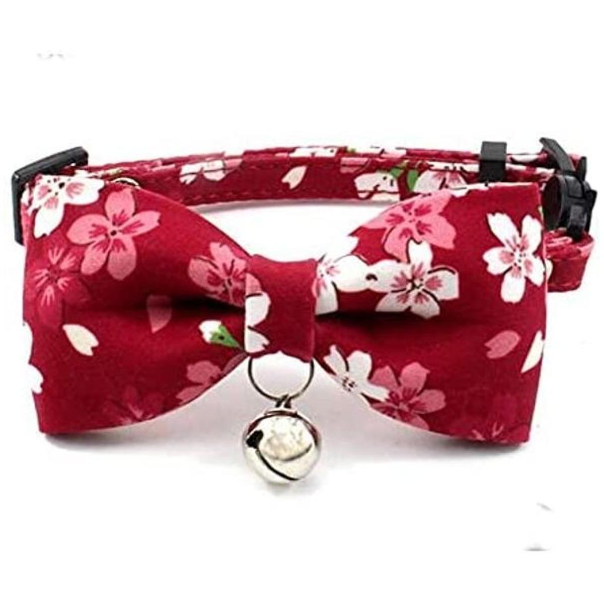 PETFAVORITES Breakaway Bowtie Collar de gato con campana