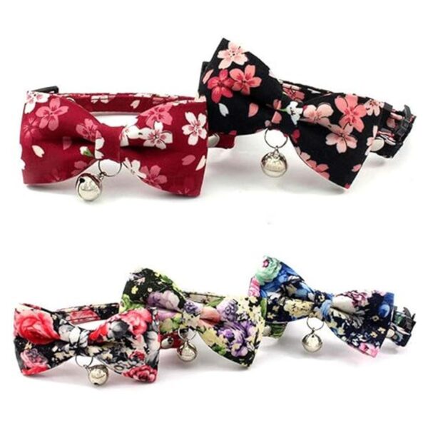 PETFAVORITES Breakaway Bowtie Collar de gato con campana