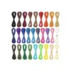 Cordón de poliéster encerado de 35 colores de 0.39_1