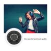 Tvoip 100 fundas negras no tejidas para auriculares_6
