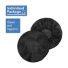 Tvoip 100 fundas negras no tejidas para auriculares_2