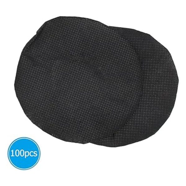 Tvoip 100 fundas negras no tejidas para auriculares_5