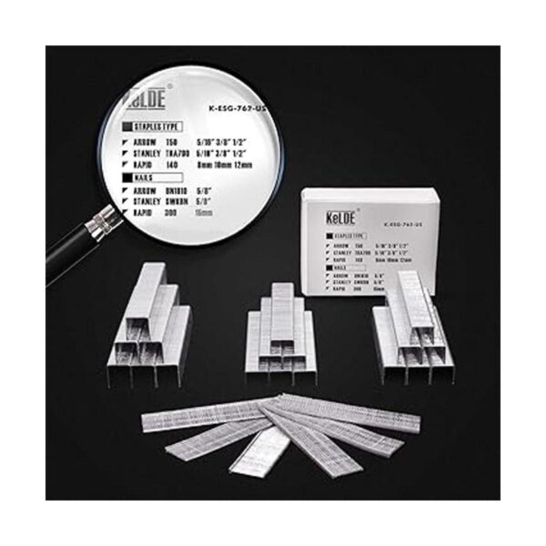 KeLDE Kit de grapas eléctricass de uñas clavadora_6