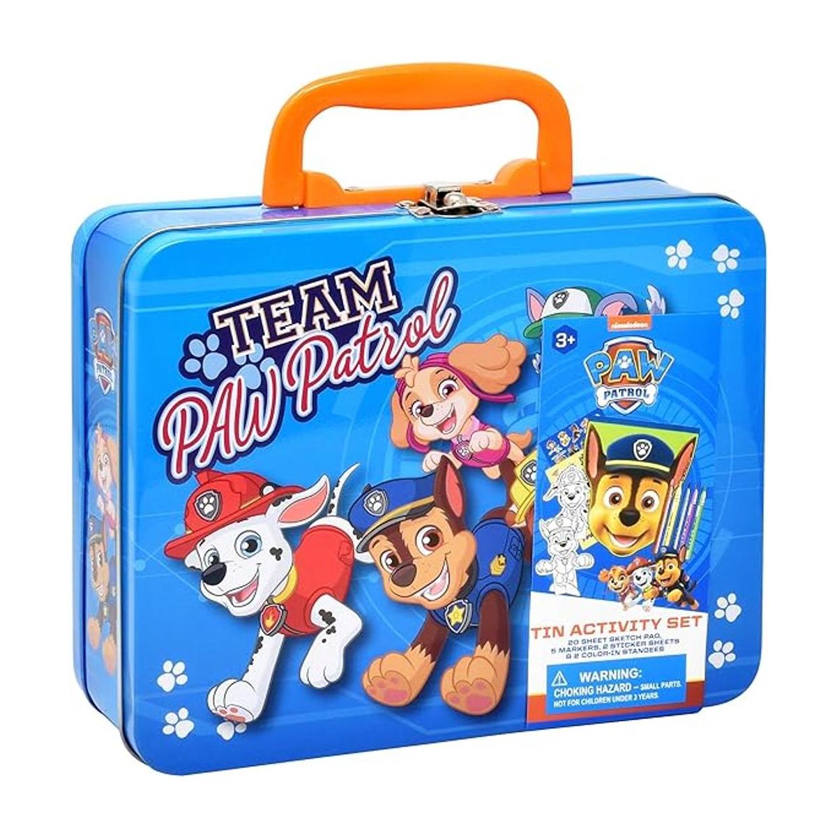 PAW Caja de lata para colorear y actividad incluye