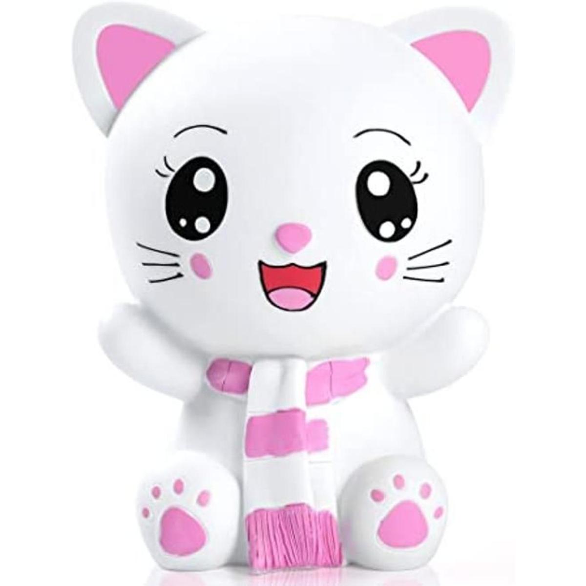 HW Kitten Money Bank Pink Shatterproof Cat Piggy Bank