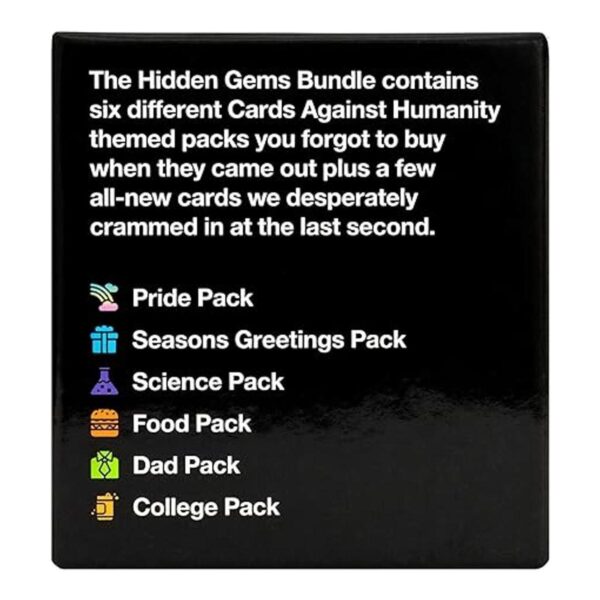 Juego Cards Against Humanity Paquete de gemas ocultas._3